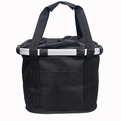 Bicycle Front Basket – 2-in-1 Detachable Bike Handlebar Bag for Small Pets & Cargo