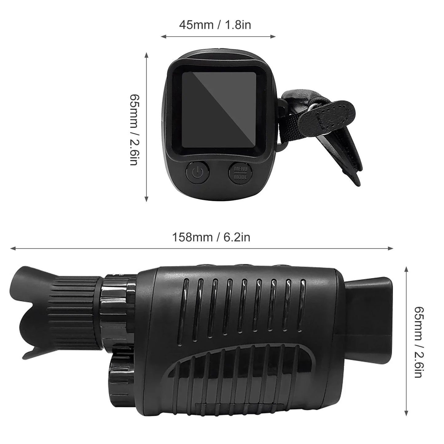 1080P HD Night Vision Monocular with 5X Zoom