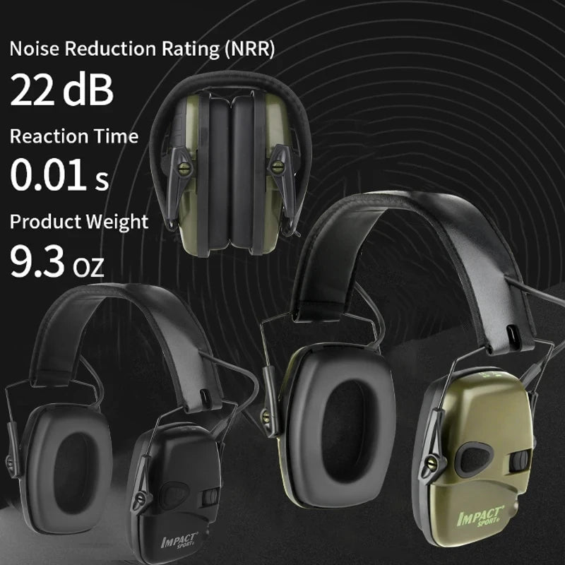 Tactical Noise-Canceling Shooting Earmuffs