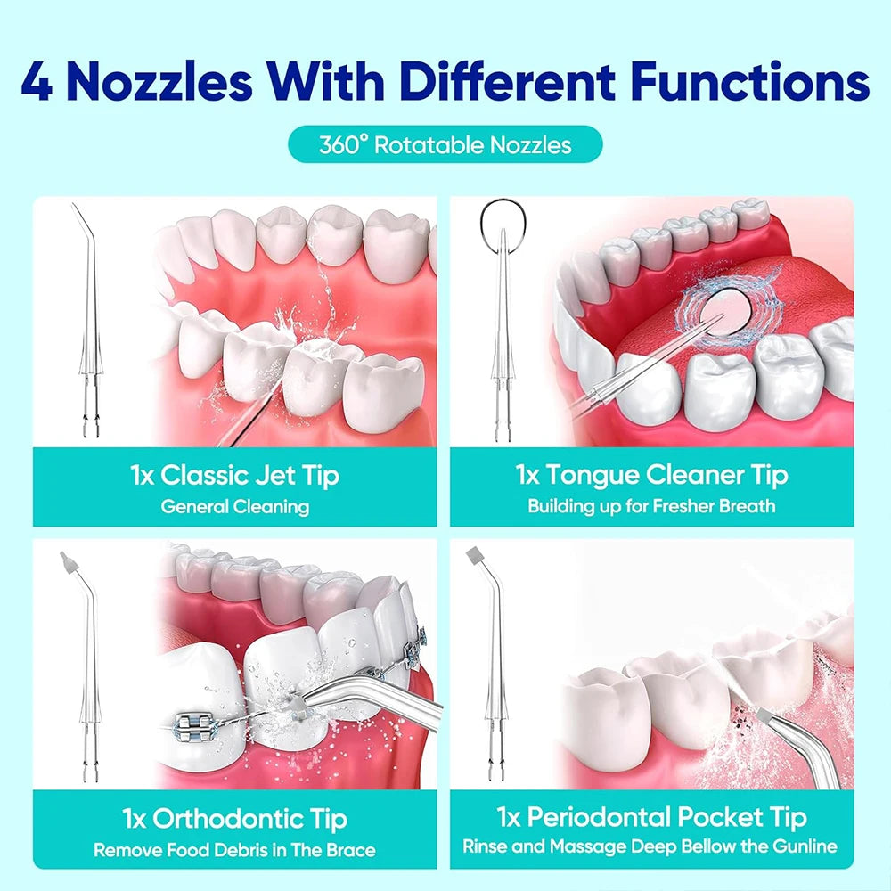 Oral Irrigator Portable Water Flosser