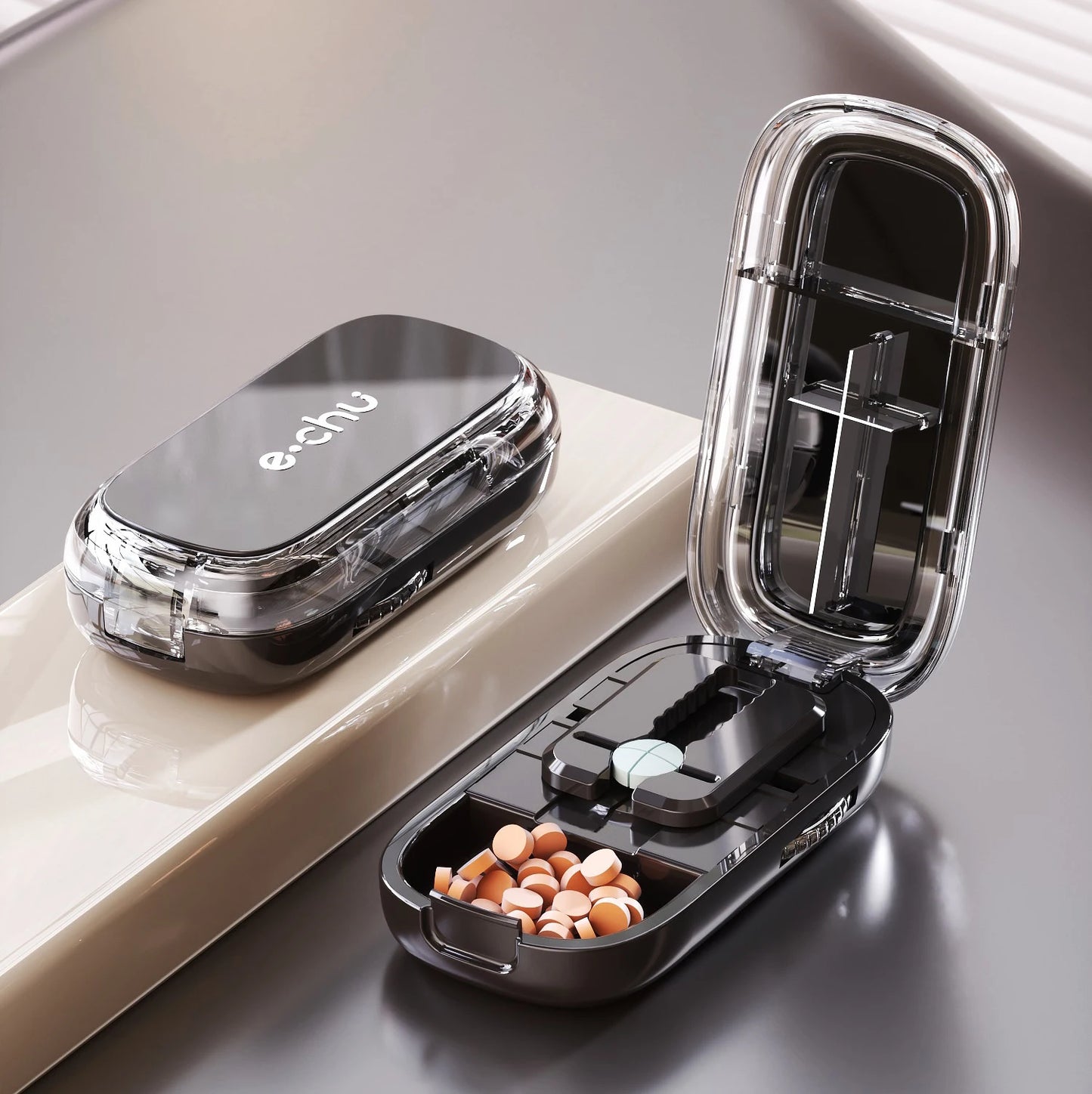 Quartering Pill Cutter Storage Box