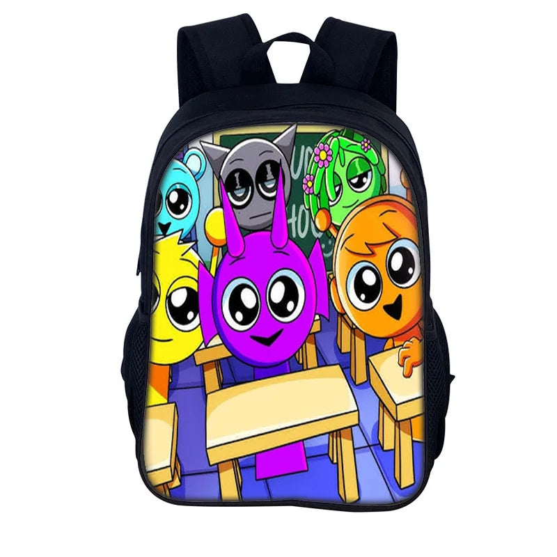 Sprunki Incredibox School Backpack – Stylish Student Bag & Christmas Gift