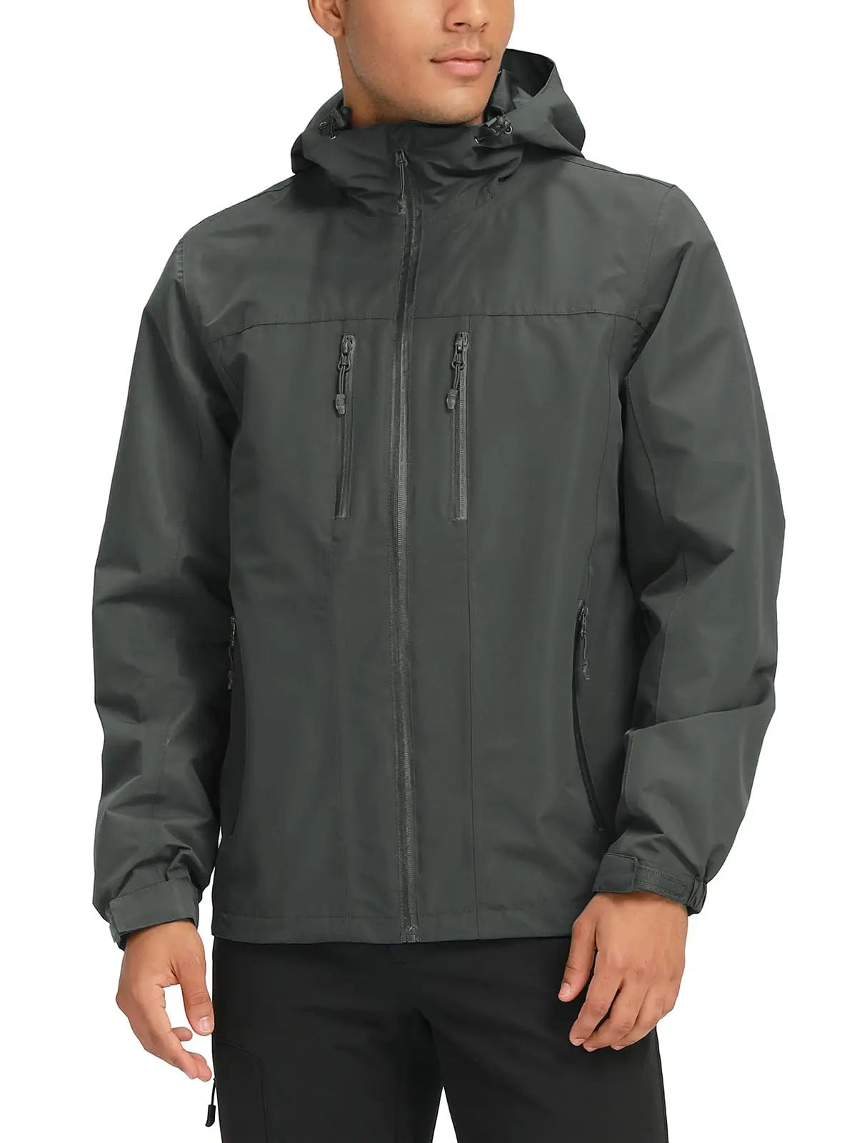 GOLDEN CAMEL Men's Waterproof Softshell Jacket Lightweight Single Hooded Jacket