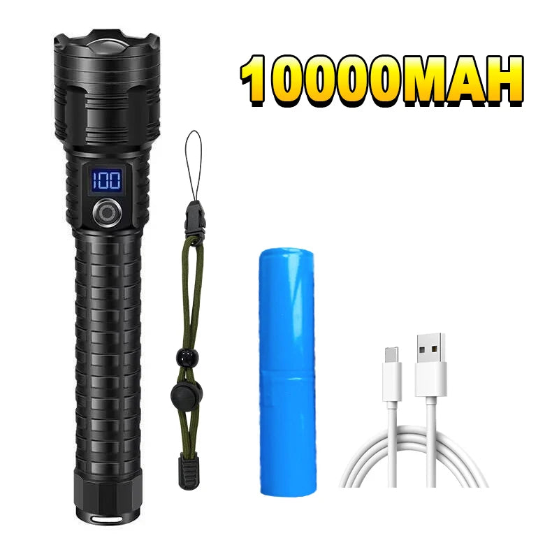 10000mAh High Power LED Flashlight