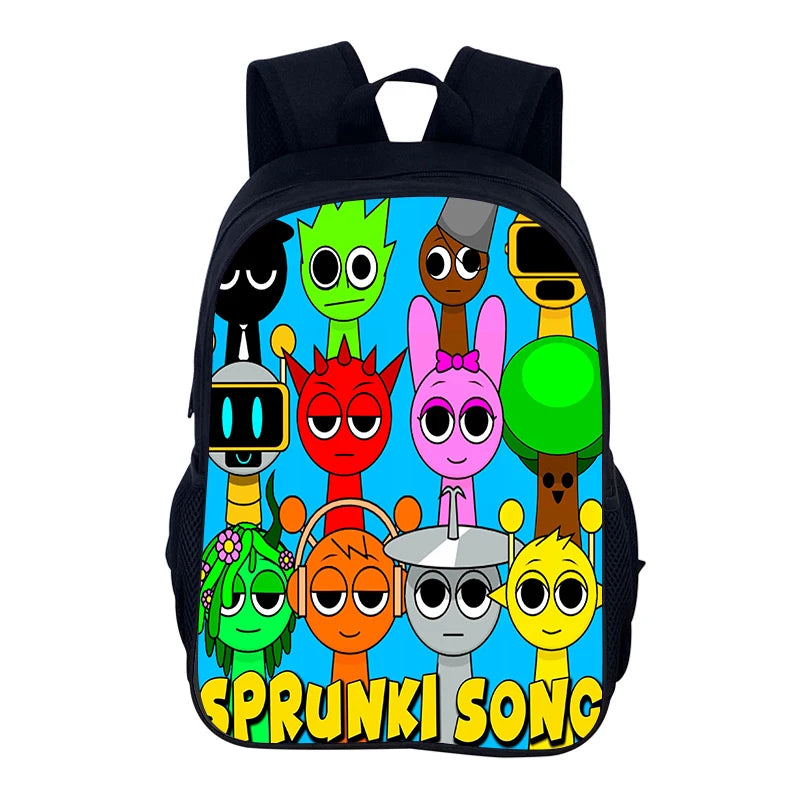 Sprunki Incredibox School Backpack – Stylish Student Bag & Christmas Gift