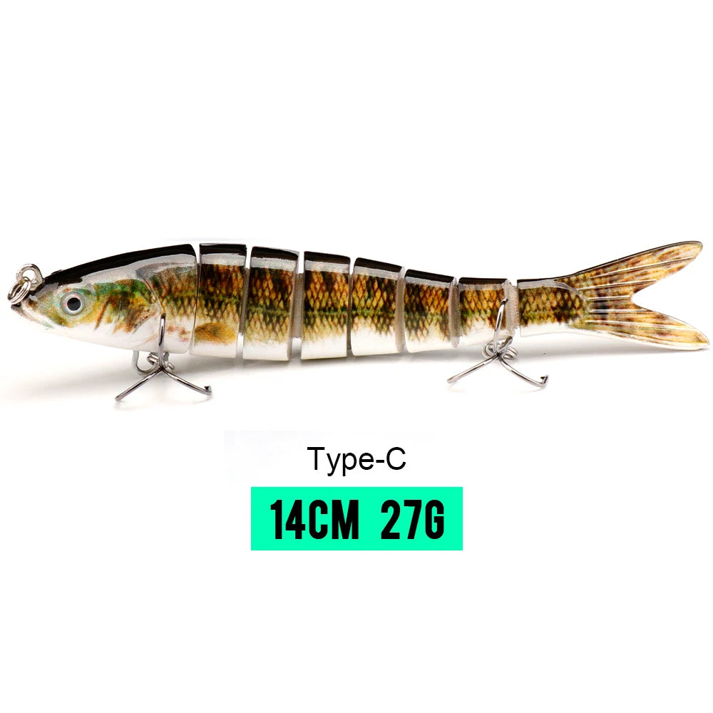 VTAVTA Sinking Jointed Crankbait 8-Segment Swimbait