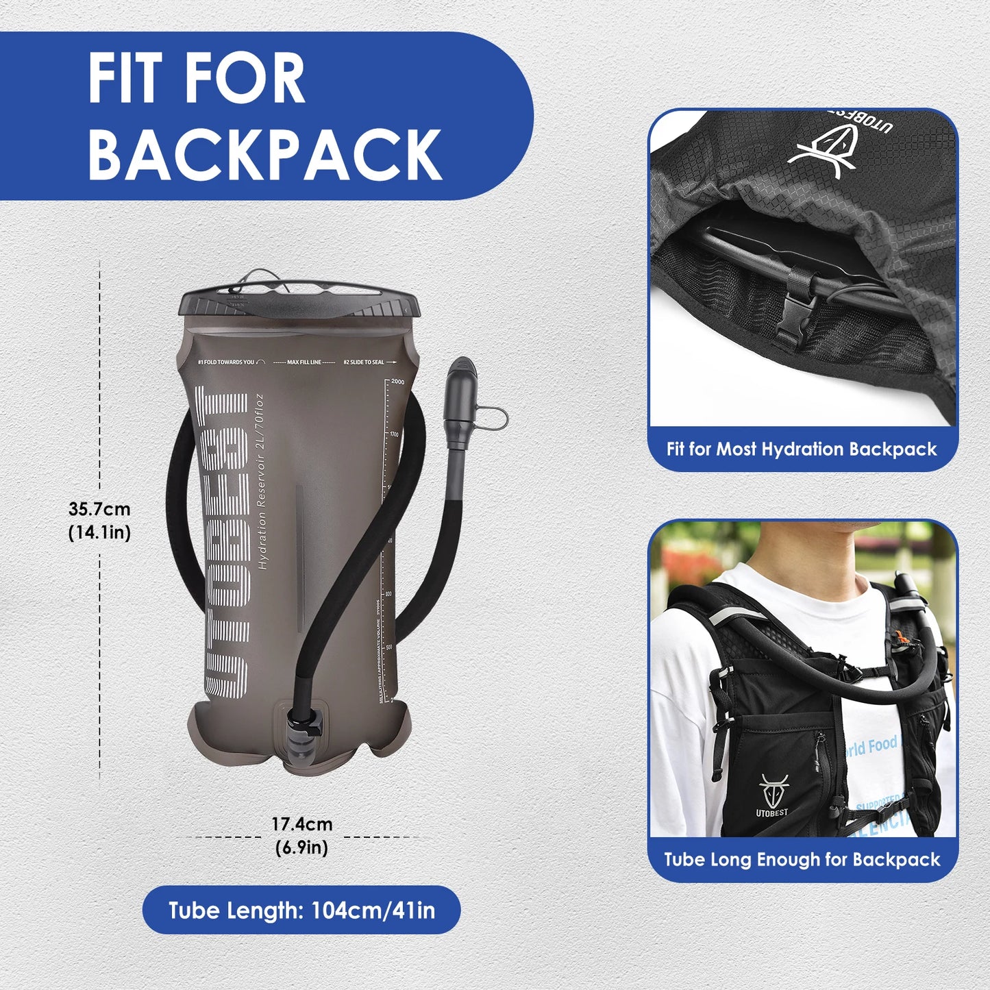 UTOBEST Hydration Pack Water Bladder