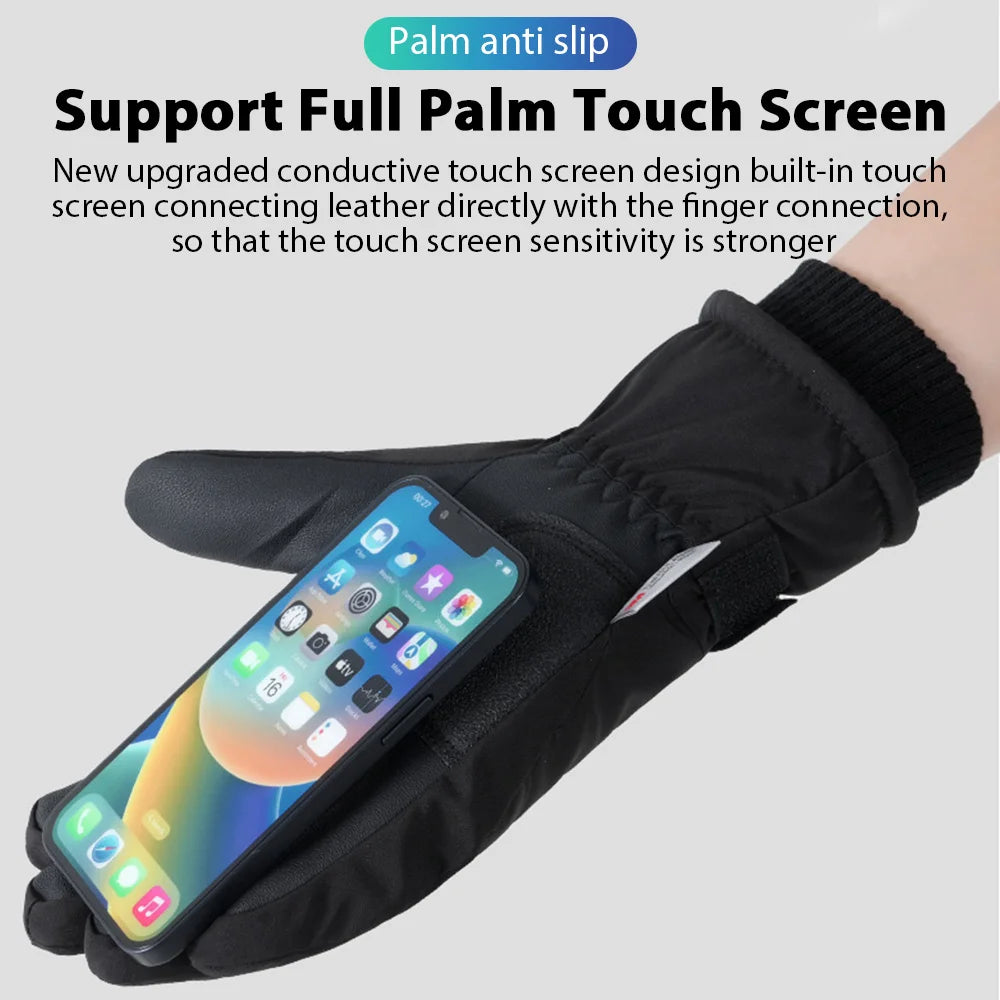 Men Winter Touch Screen Waterproof Gloves