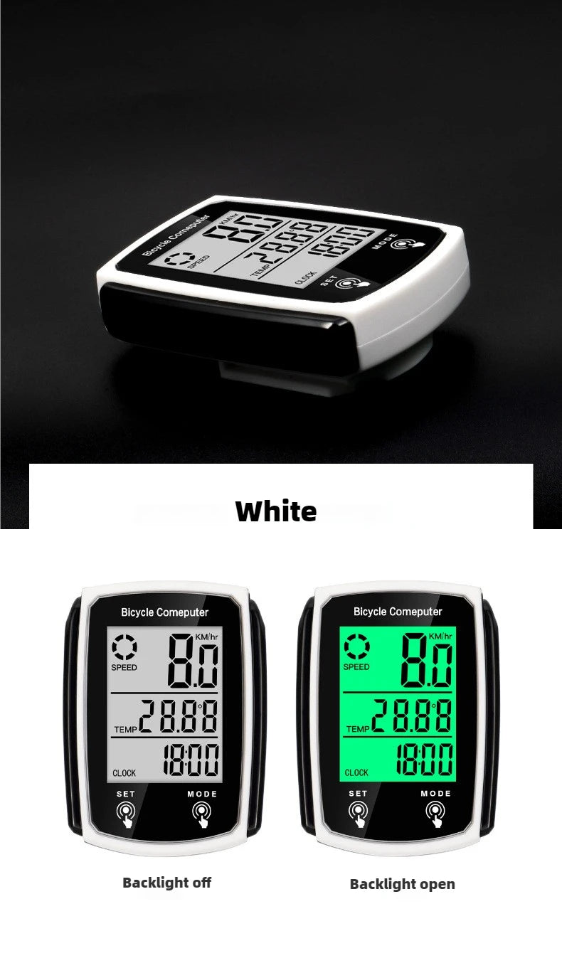 Wired Bike Computer LED Digital Bicycle Speedometer