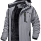 TACVASEN Fleece Lining Mountain Jackets Mens Hiking Jackets