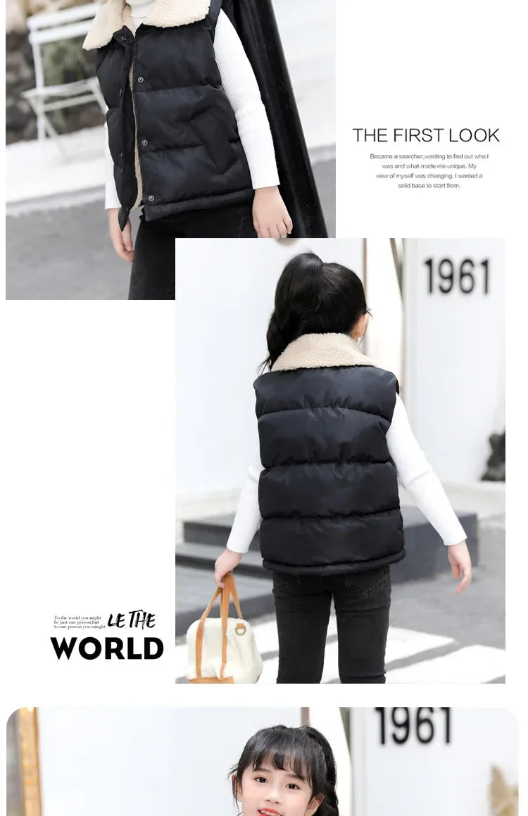 Kids Hooded Vest Jacket
