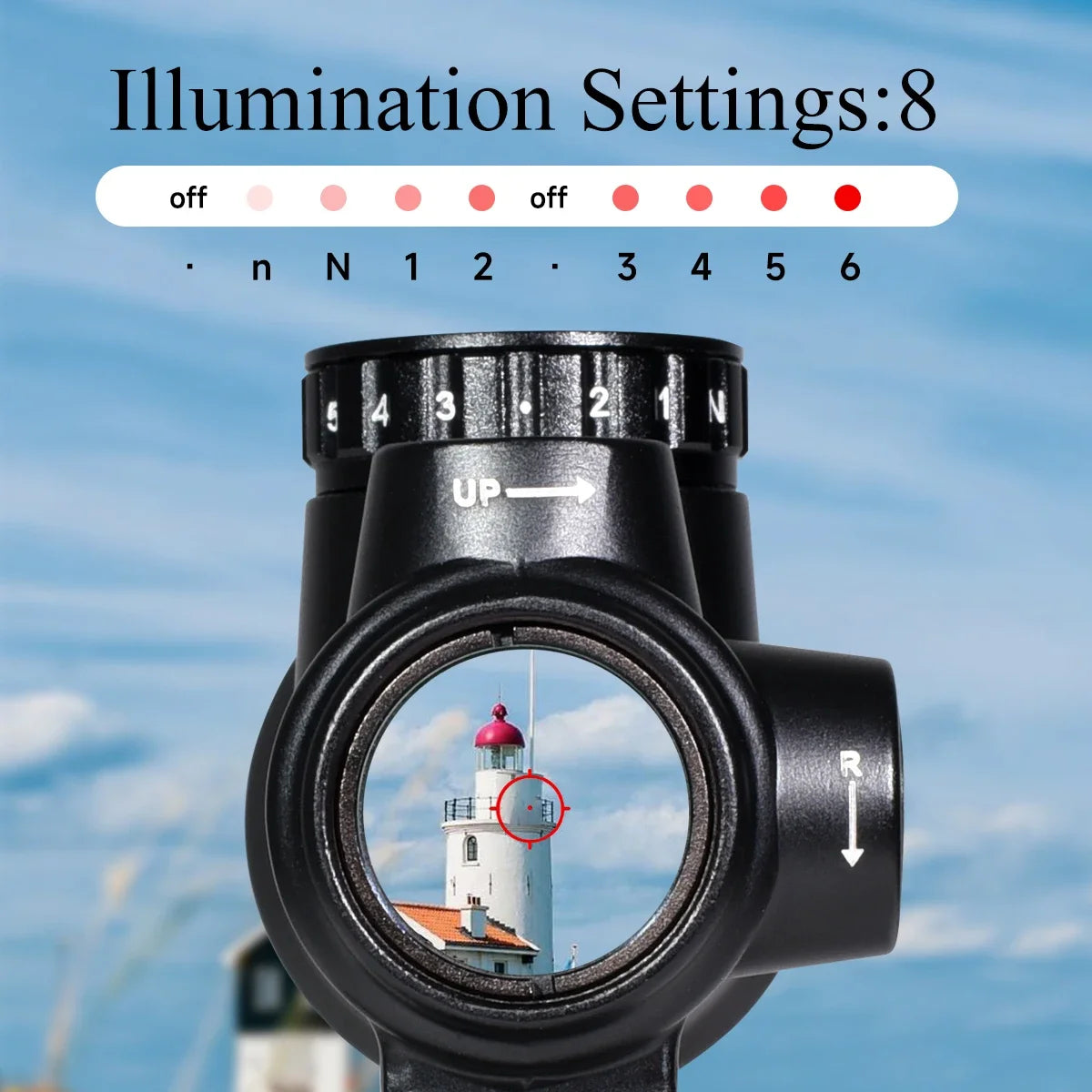 Tactical Red Dot 2MOA Reflex Sight for Rifle Scope