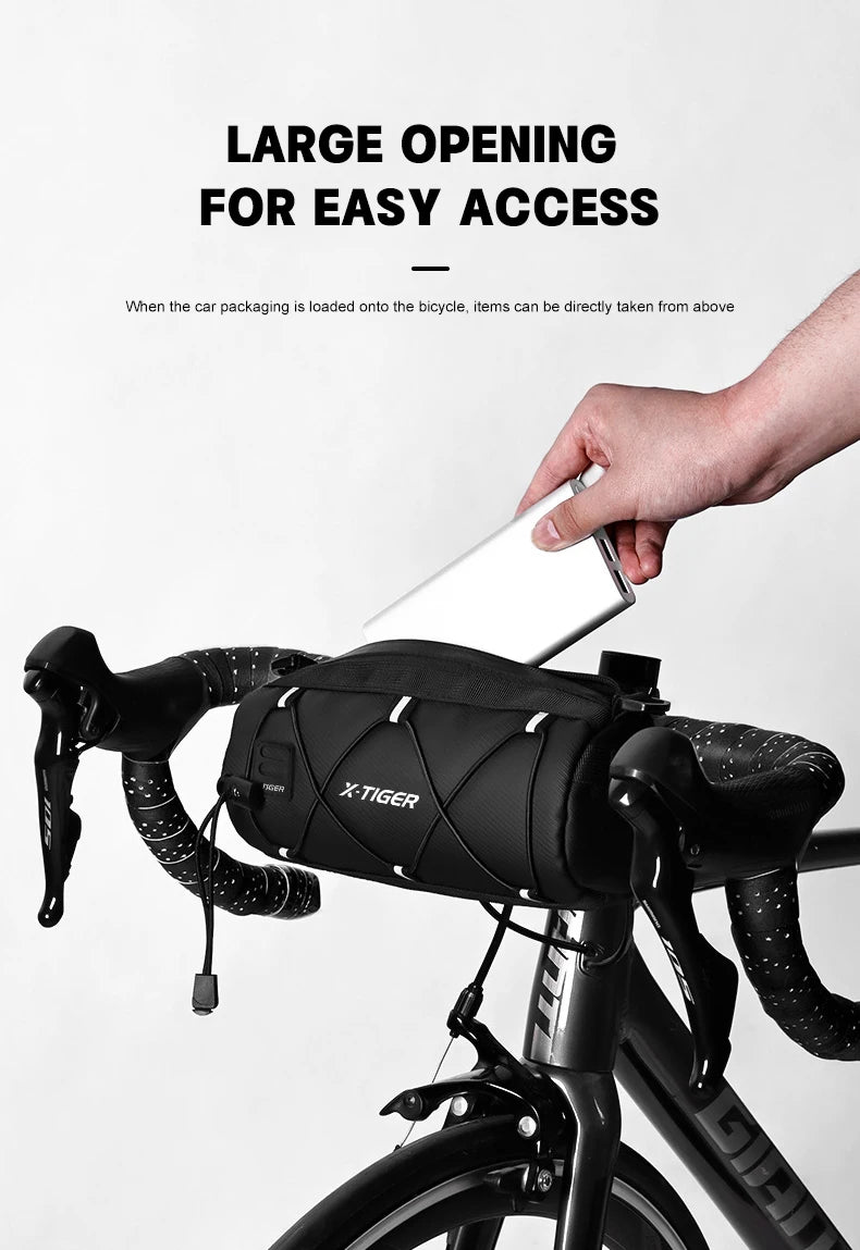 X-TIGER Bike Bag – Portable Handlebar & Frame Tube Bag with Large Capacity