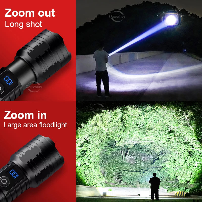 10000mAh High Power LED Flashlight