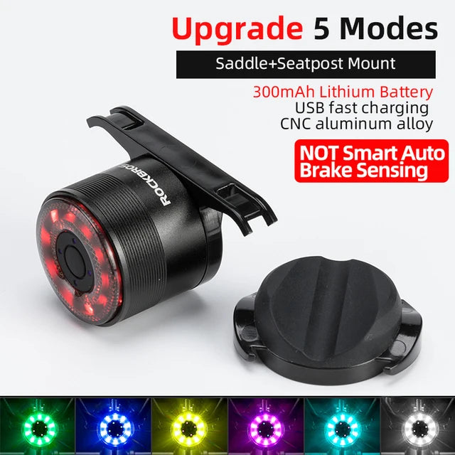 ROCKBROS Bicycle Smart Auto Brake Sensing Light