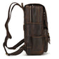 Newsbirds Men's Retro Leather Backpack – Luxury Travel & School Bag