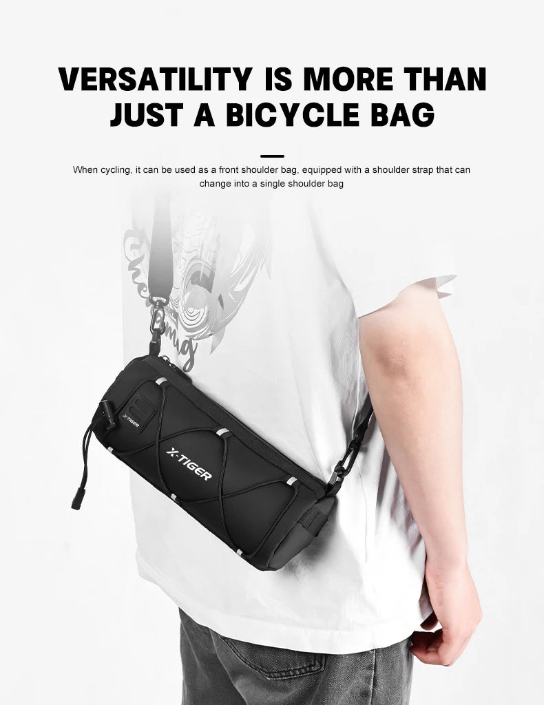 X-TIGER Bike Bag – Portable Handlebar & Frame Tube Bag with Large Capacity