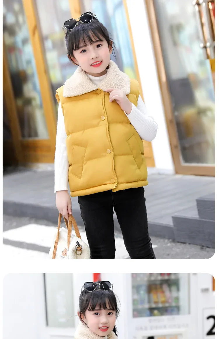 Kids Hooded Vest Jacket