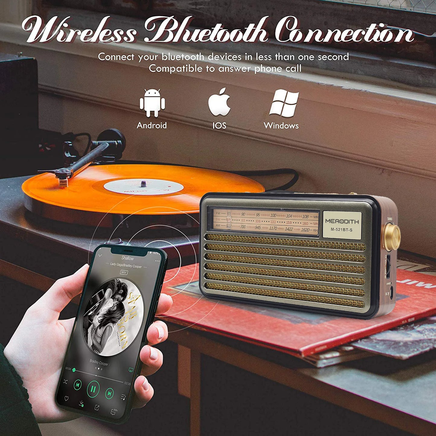 M-521BTS Multi-Function Solar Radio