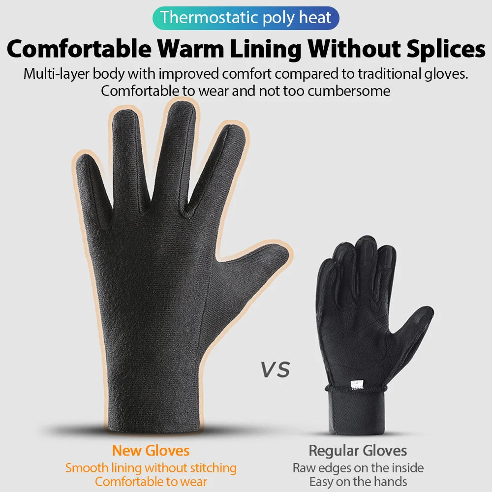 Men Winter Touch Screen Waterproof Gloves