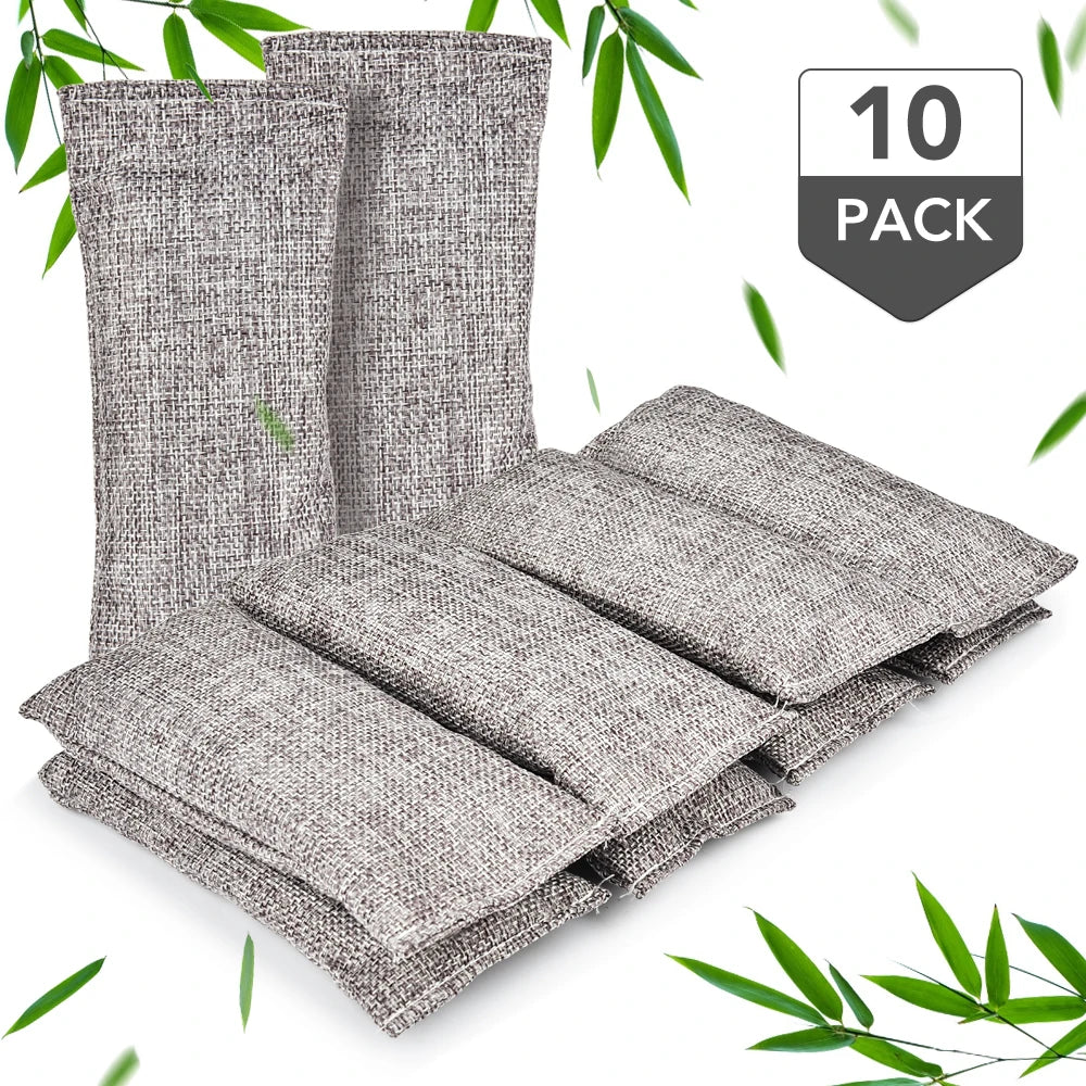10PCS Bamboo Charcoal Bags for Air Purification