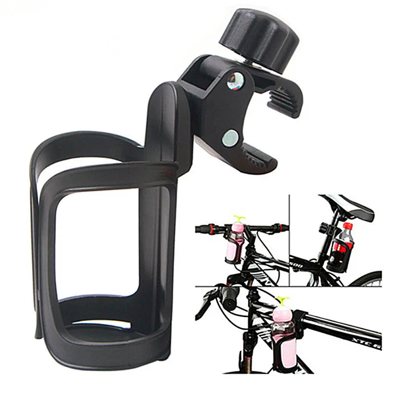 Multifunctional Bicycle & Stroller Water Bottle Holder – Handlebar Mount Cage