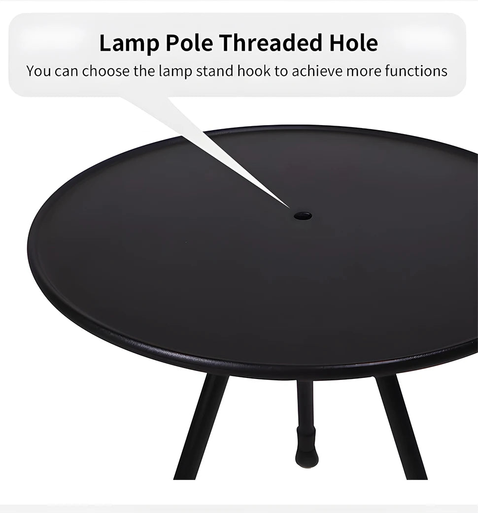 WESTTUNE Ultralight Folding Camping Table with Light Stand
