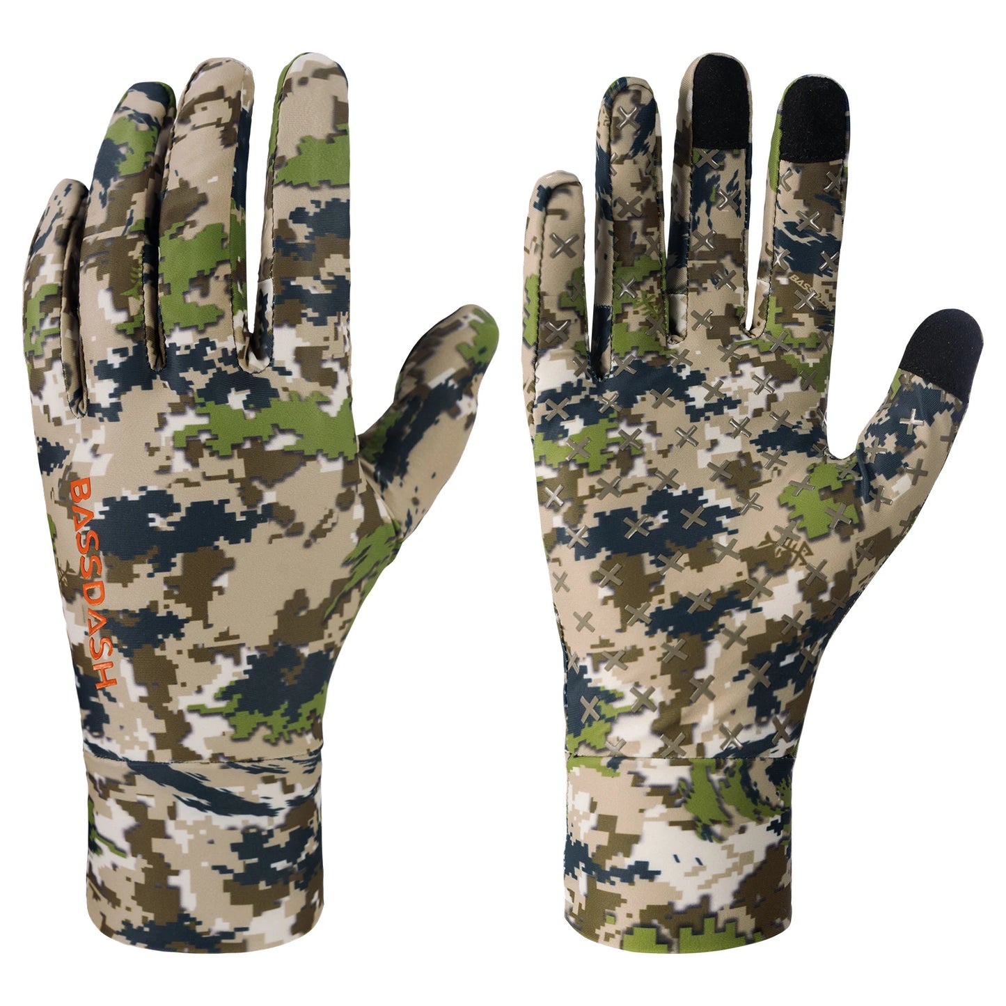 Men's Lightweight UPF 50+ Camo Hunting Gloves HG05