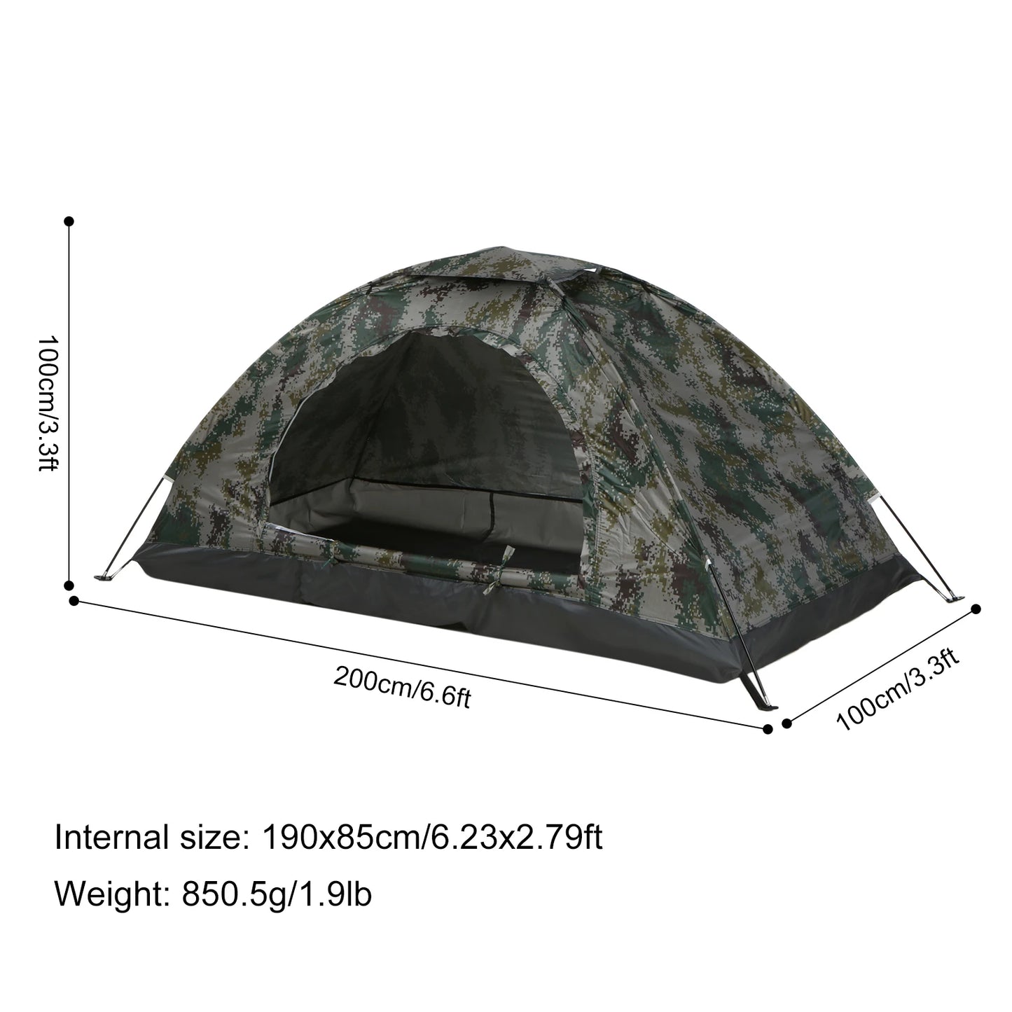 Tomshoo 1/2 Person Ultralight Camping Tent