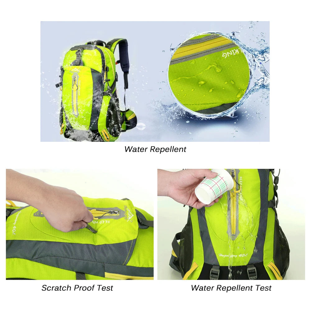 40L Water-Resistant Travel Backpack – Hiking, Camping, and Trekking Daypack for Men & Women