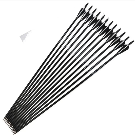 New Carbon Arrow 28"/30"/32" Archery Arrows Spine500