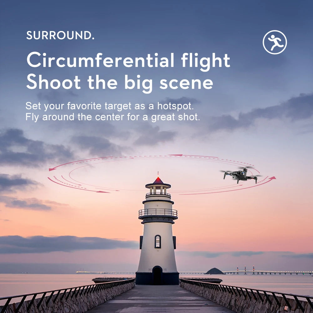 S2S Drone 8K Professional HD Dual Camera