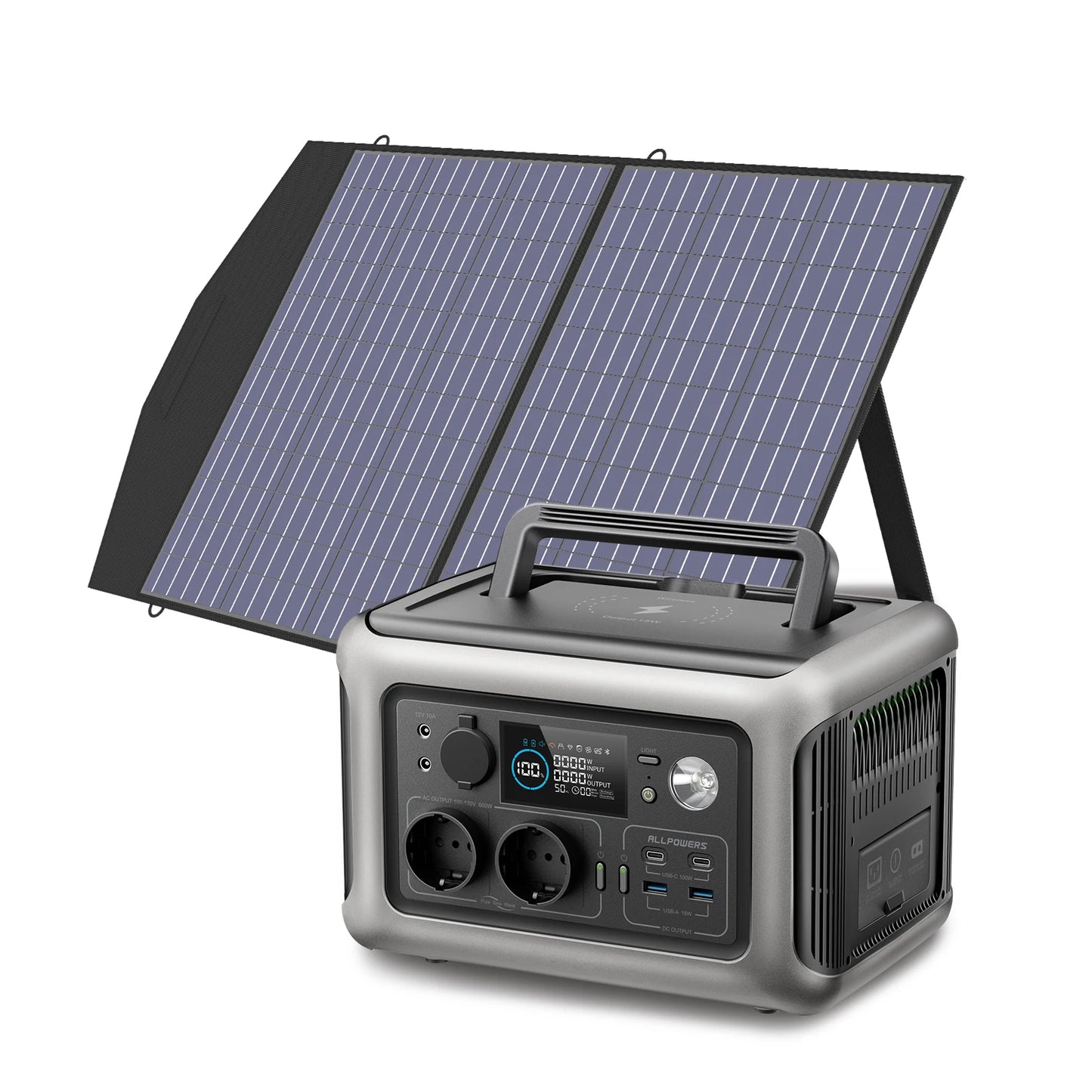 ALLPOWERS R600 Solar Generator with Solar Panel (Optional)
