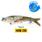VTAVTA Sinking Jointed Crankbait 8-Segment Swimbait