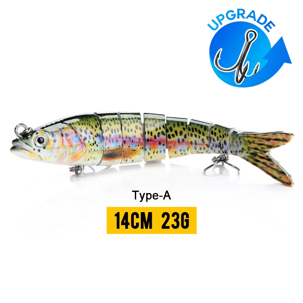 VTAVTA Sinking Jointed Crankbait 8-Segment Swimbait
