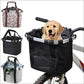 Bicycle Front Basket – 2-in-1 Detachable Bike Handlebar Bag for Small Pets & Cargo