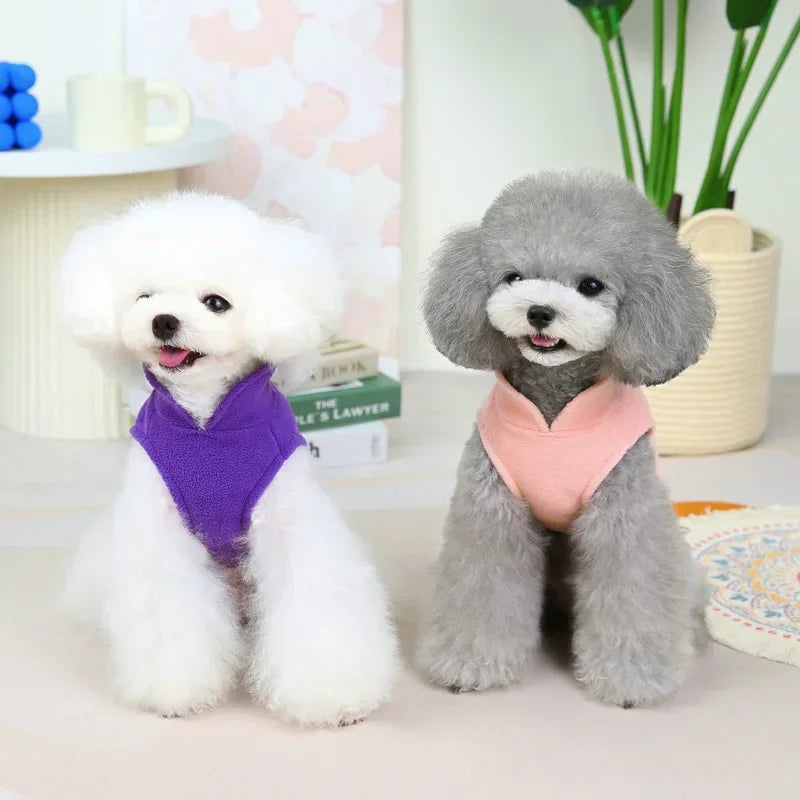 Fleece Warm Dog Sweater Vest - Small Dogs