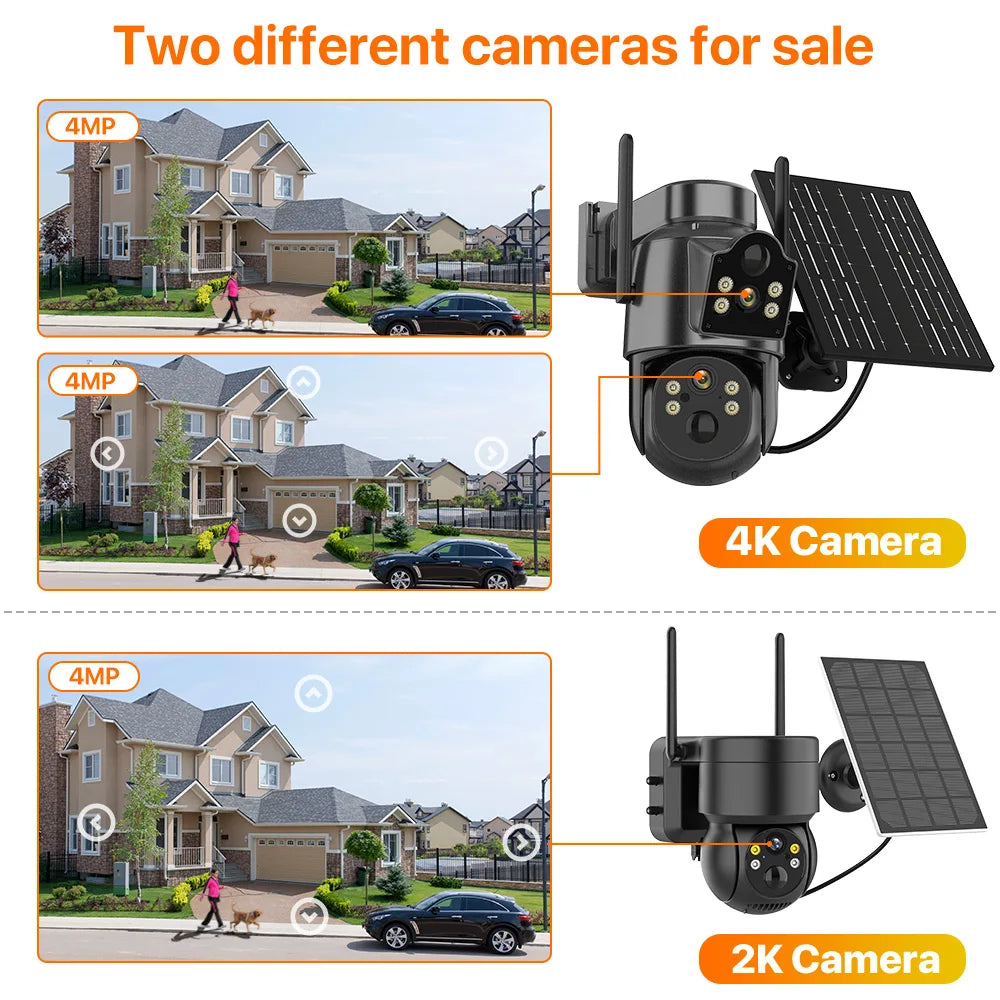 4K HD Solar WiFi Camera Outdoor