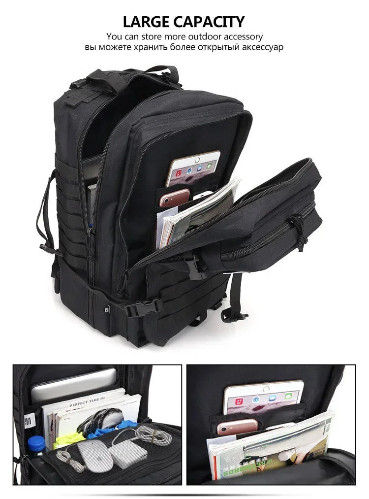 QT&QY 30L/50L Tactical Backpack – Outdoor Survival & Assault Pack