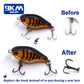 9KM 4X Treble Fishing Hooks - High Carbon Steel, Sharp, Replacement for Lures