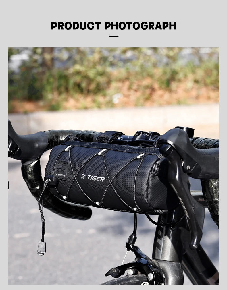 X-TIGER Bike Bag – Portable Handlebar & Frame Tube Bag with Large Capacity