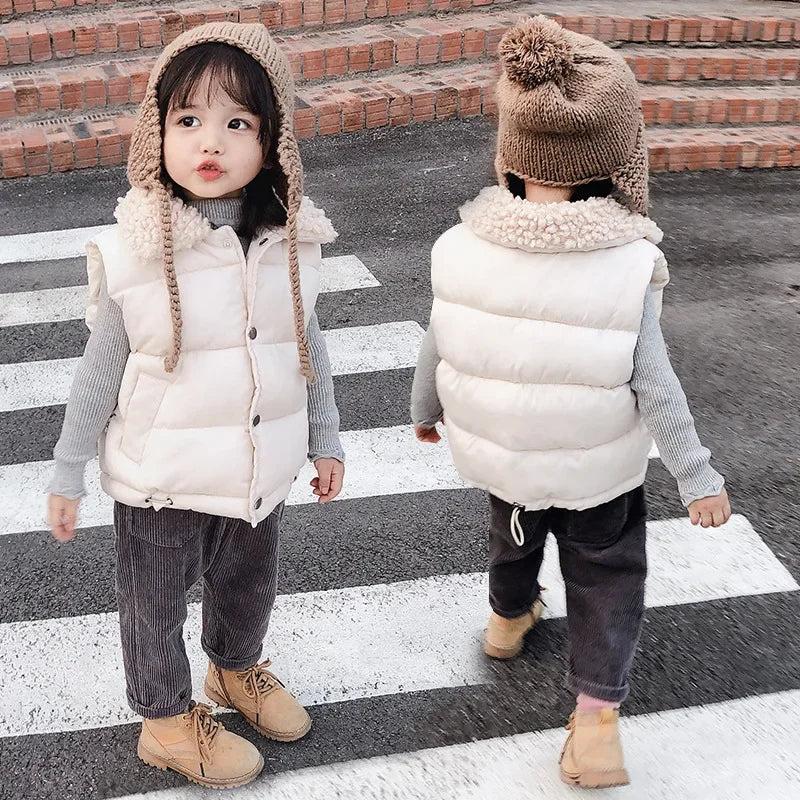 Kids Hooded Vest Jacket