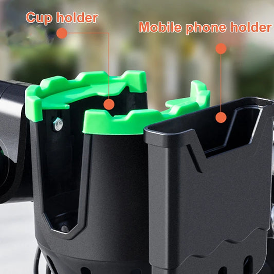 Multifunctional 2-in-1 Water Cup Holder & Mobile Phone Holder – Bicycle & Stroller Accessory