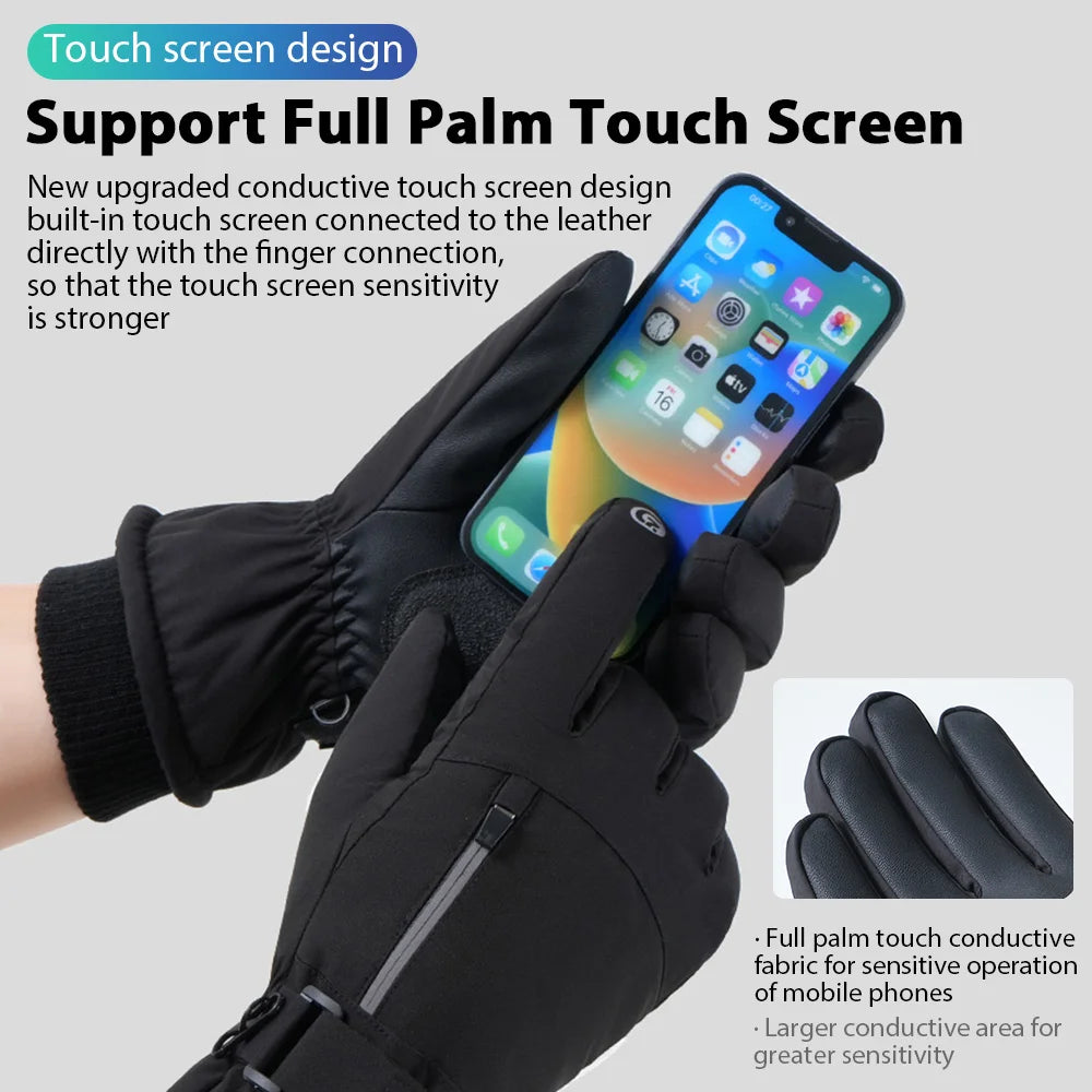 Men Winter Touch Screen Waterproof Gloves