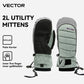 VECTOR Half-Detachable Inner Five-Finger Ski Gloves