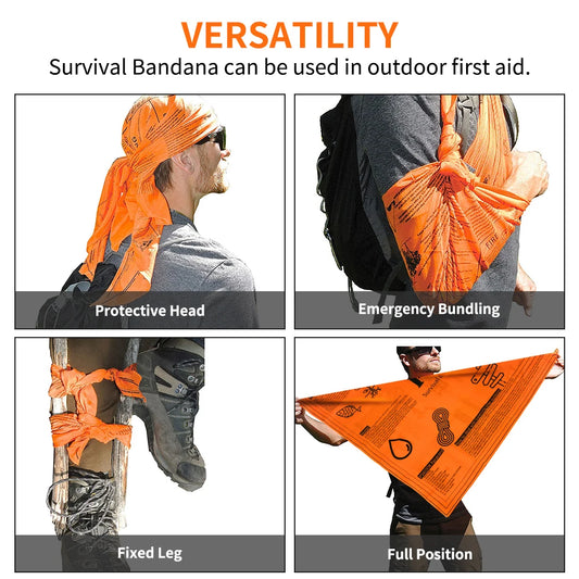 Survival Bandana - High Vis Orange