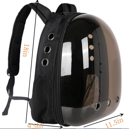 Transparent Space Capsule Pet Backpack – Portable & Breathable Cat Carrier