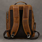 Newsbirds Men's Retro Leather Backpack – Luxury Travel & School Bag