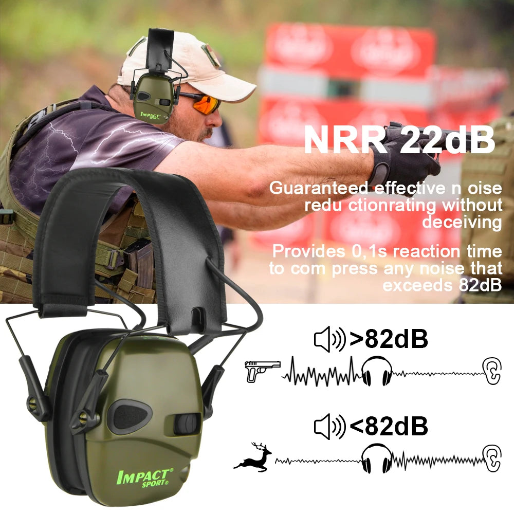 Tactical Noise-Canceling Shooting Earmuffs