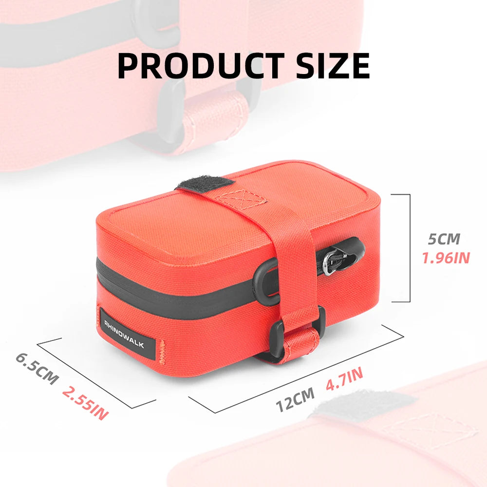 Rhinowalk Bicycle Saddle Bag – Waterproof Bike Seatpost Tail Bag